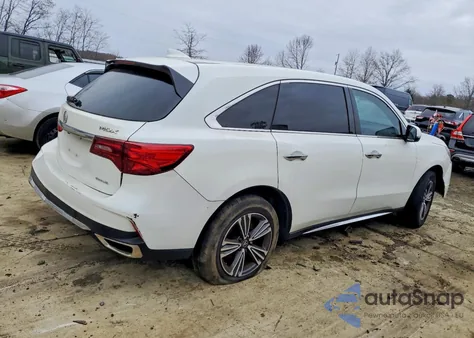 2018 Acura Mdx z USA, uszkodzony, nr VIN 5J8YD4H37JL010667